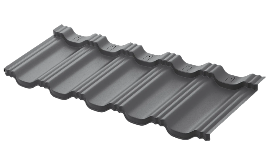 Модульная металлочерепица Aquasystem Гетеборг PE Super Matt RR 23, 1205*415 мм