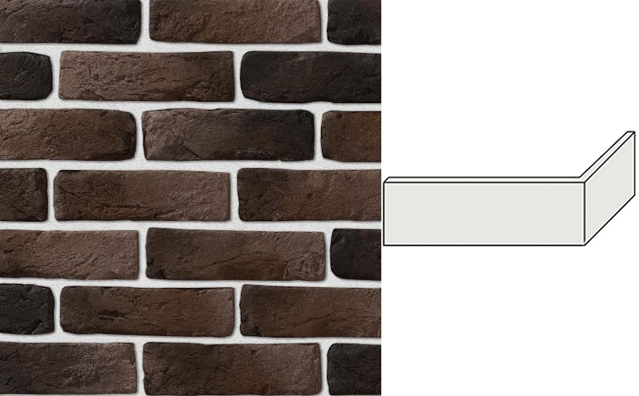 Декоративный кирпич Leonardo Stone угловой элемент Орлеан 240/110*75*18 мм 425