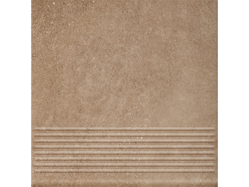 Клинкерная ступень с насечками Paradyz Mattone Sabbia, Brown, 300*300*8,5 мм