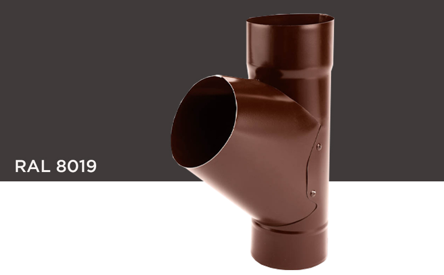 Тройник универсальный Galeco для системы STAL RAL 8019