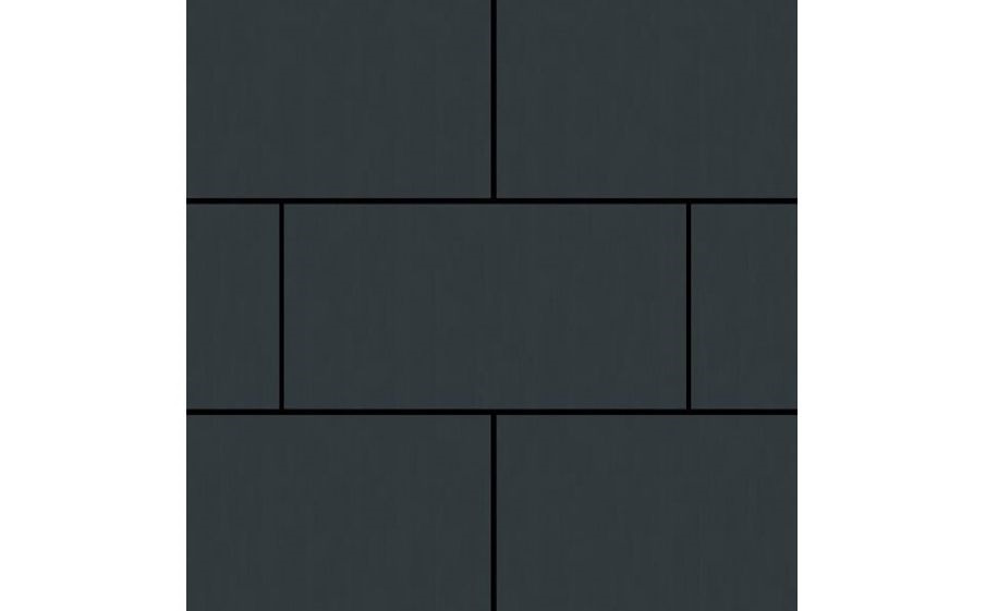 Плитка тротуарная SteinRus, Парк Плейс Б.3.П.6, гладкая, графит, 600*300*60 мм