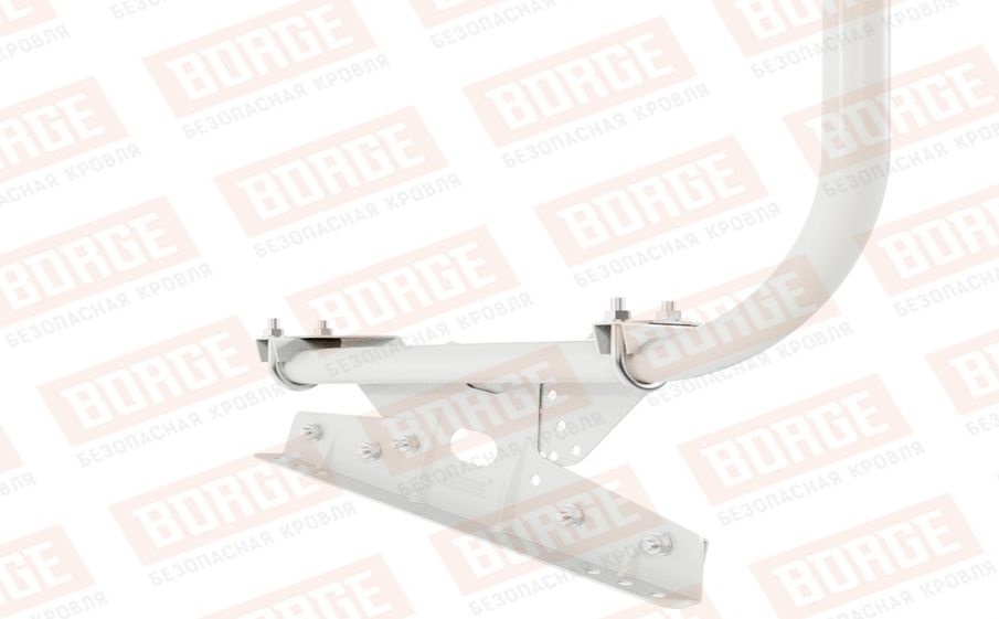 Кровельное ограждение Borge для фальцевой кровли оцинкованное RAL 9003, 300*90 см