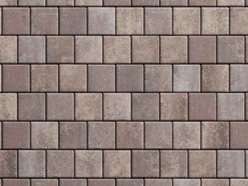 Плитка тротуарная Квадрат А.3.К.4 листопад гладкий хаски, 100*100*40 мм