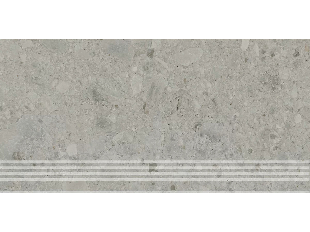 Ступень клееная KERAMA MARAZZI Чеппо Ди Гре серый обрезная, 600*300*9 мм