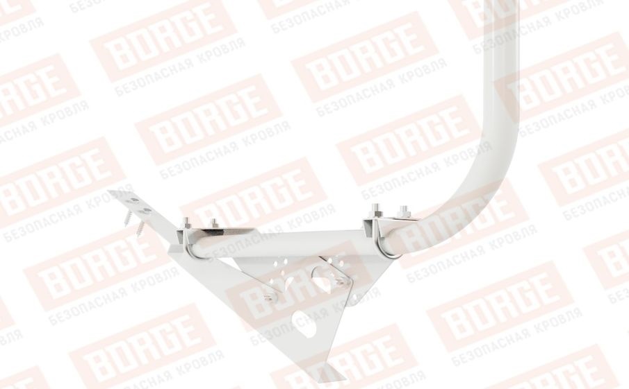 Кровельное ограждение Borge для черепичной кровли оцинкованное RAL 9003, 300*90 см