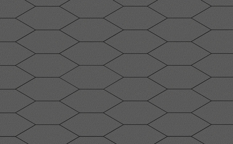 Плитка тротуарная Скошенный шестиугольник Б.1.ШГ.6 стандарт гладкий серый, 100*100*100*60 мм