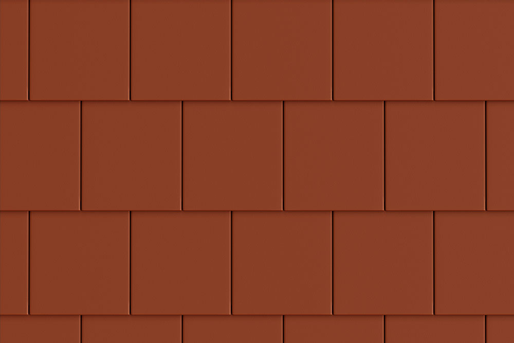 Цементно-песчаная рядовая черепица BRAAS Тегалит красная