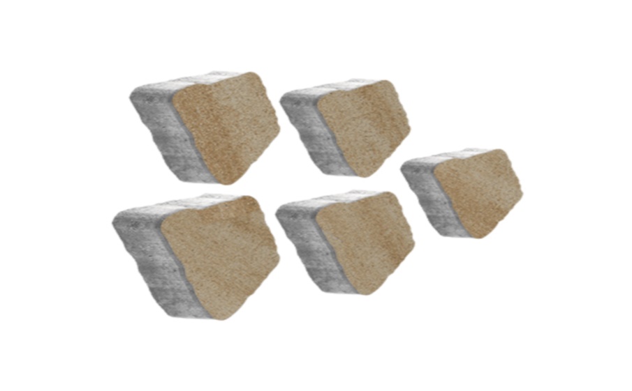 Плитка тротуарная Антик Б.3.А.6 искусственный камень степняк, комплект 5 шт, толщина 60 мм