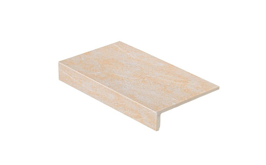 Клинкерная ступень прямоугольная Stroeher Keraplatte Roccia 833 corda 294х175х52х10 мм