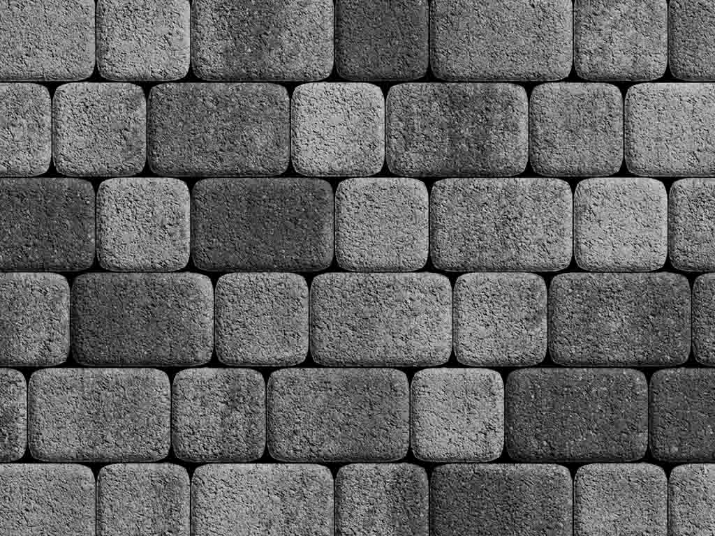 Плитка тротуарная Классико А.4.КО.4 листопад гранит антрацит, комплект 2 шт, толщина 40 мм