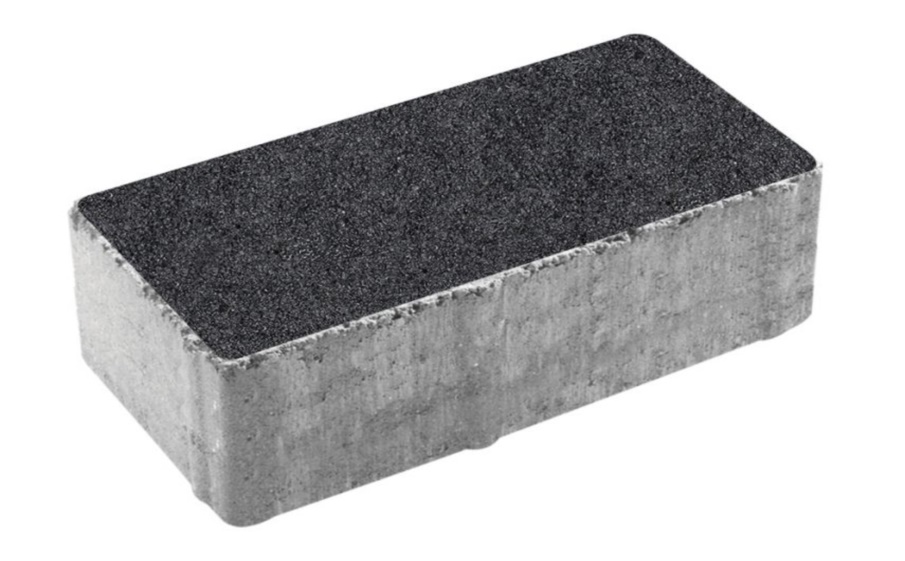 Плитка тротуарная Прямоугольник Б.5.П.6 стоунмикс черный, 600*300*60 мм