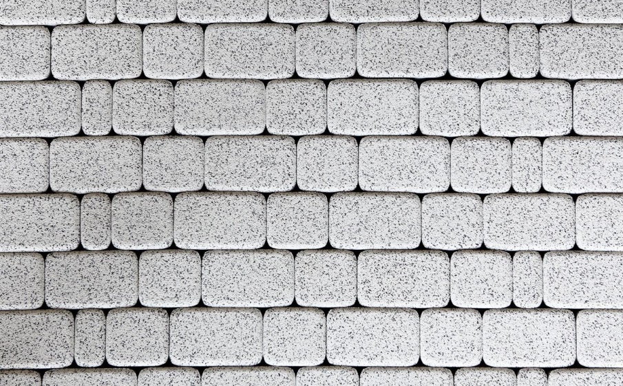 Плитка тротуарная Классико А.1.КО.4 стоунмикс белый с черным, комплект 2 шт, толщина 40 мм