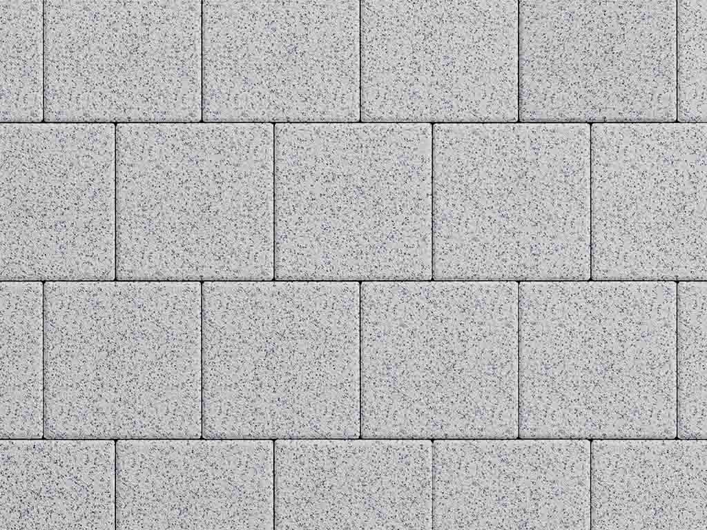 Плитка тротуарная Квадрат А.2.К.4, стоунмикс белый с черным, 200*200*40 мм