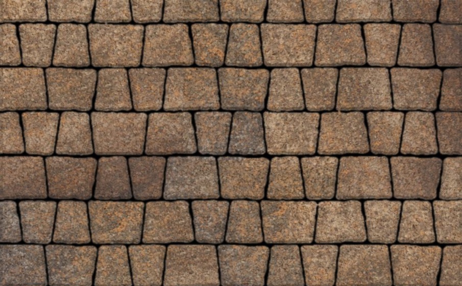 Плитка тротуарная Антик Б.3.А.6 листопад гранит клен, комплект 5 шт, толщина 60 мм