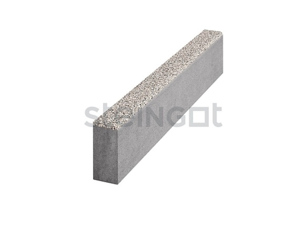 Тротуарный бордюр садовый Steingot, Премиум, Белый гранит (Bianco Nero), 1000*200*80 мм
