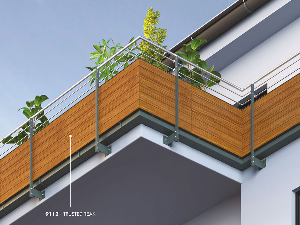 HPL-панель Greenlam Woods SUD 9112 Trusted Teak двухсторонняя, 3050*1300*10 мм