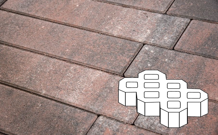 Плитка тротуарная Готика Natur, Экопарковка Б.6.ГР.10, Нептун, 600*400*100 мм