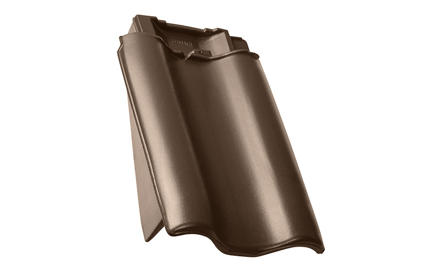 Керамическая черепица боковая левая TONDACH Samba 11 (Sensaton 11), Brown engobe
