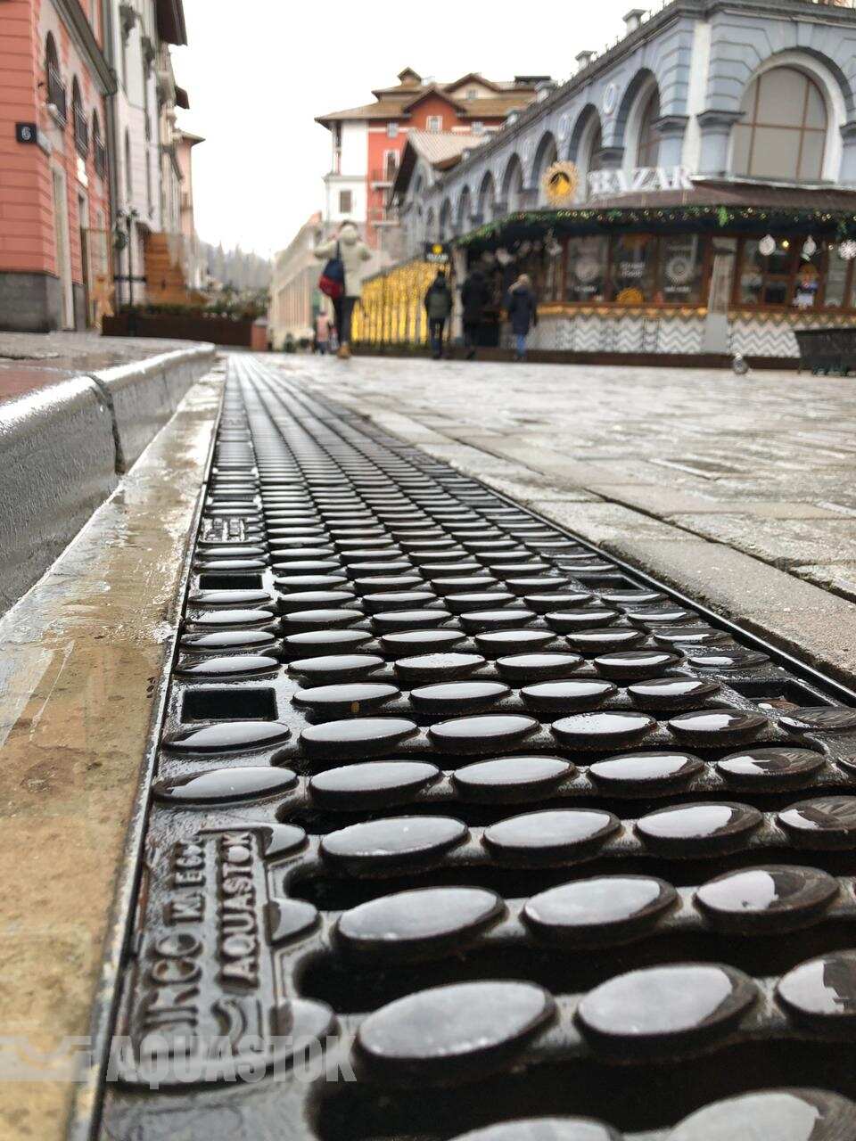 Решетка водоприемная пластиковая косичка AQUASTOK Norma DN100 класс A15