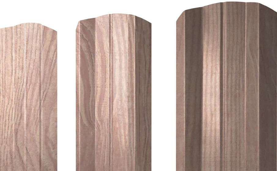 Штакетник М-образный А фигурный Print Elite White Wood