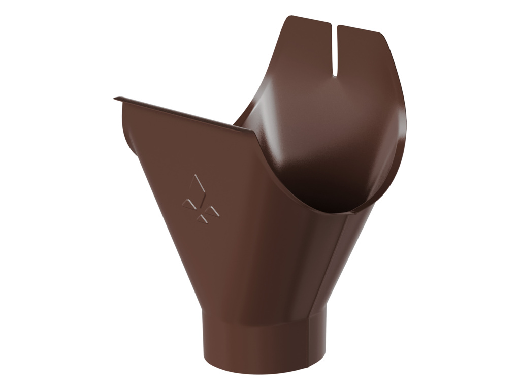 Воронка желоба Aquasystem PE dRain RAL 8017 D 125/90 мм