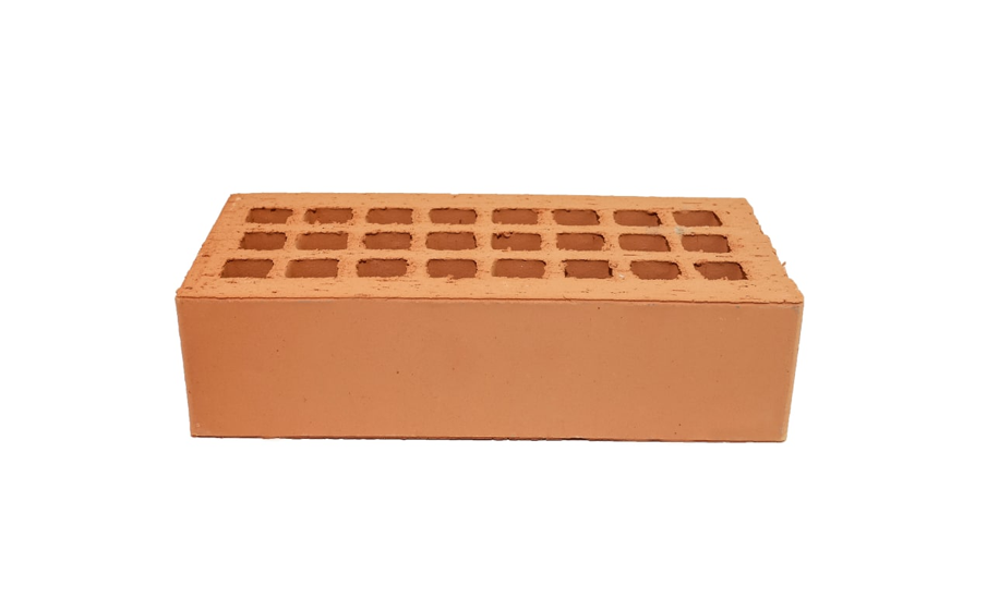 Кирпич облицовочный Губский КЗ, гладкий, морковный, 250*120*65 мм