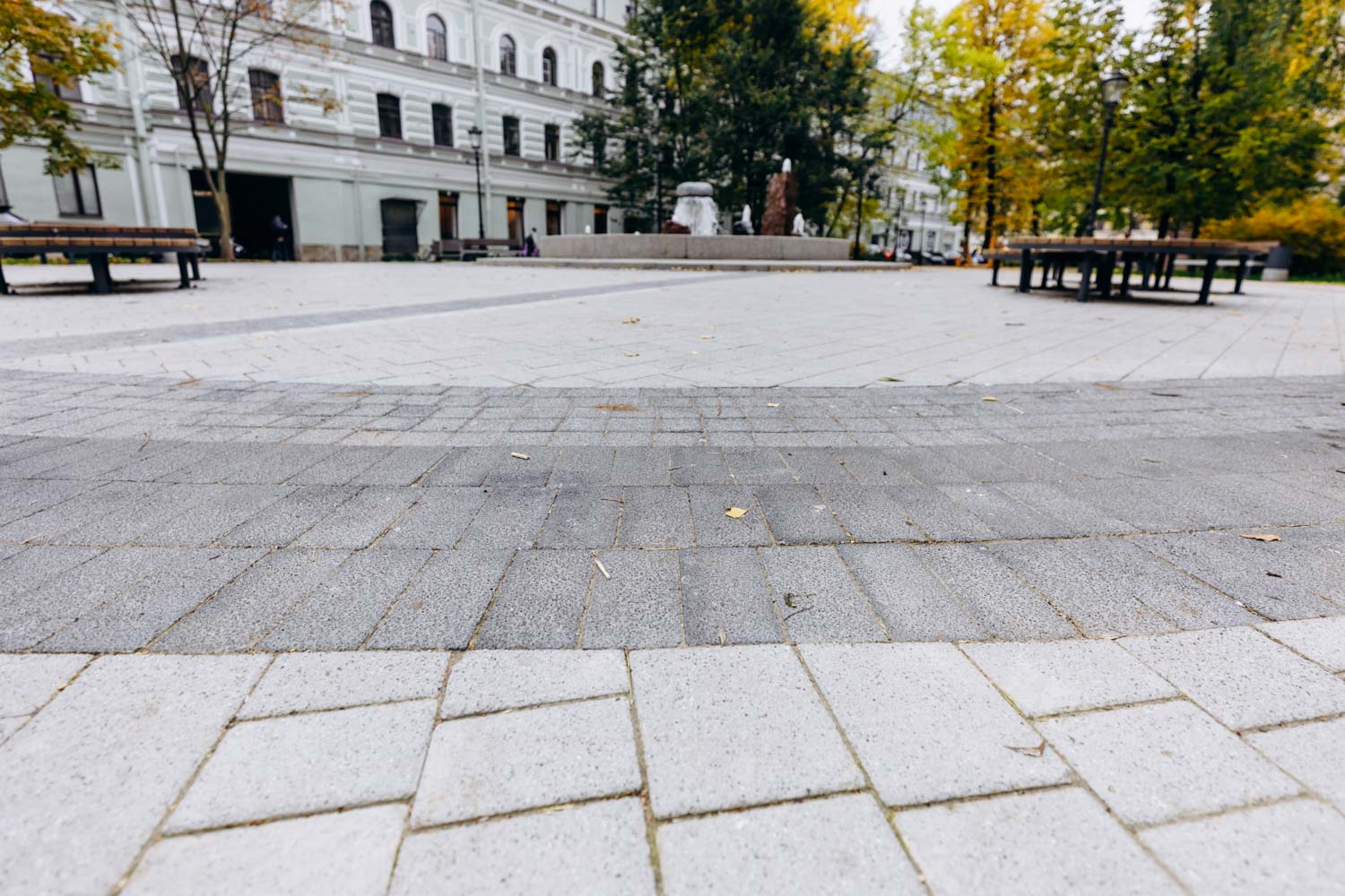 Плитка тротуарная Готика, Granite FERRO, Брусчатка В.2.П.8, Амфиболит, 200*100*80 мм