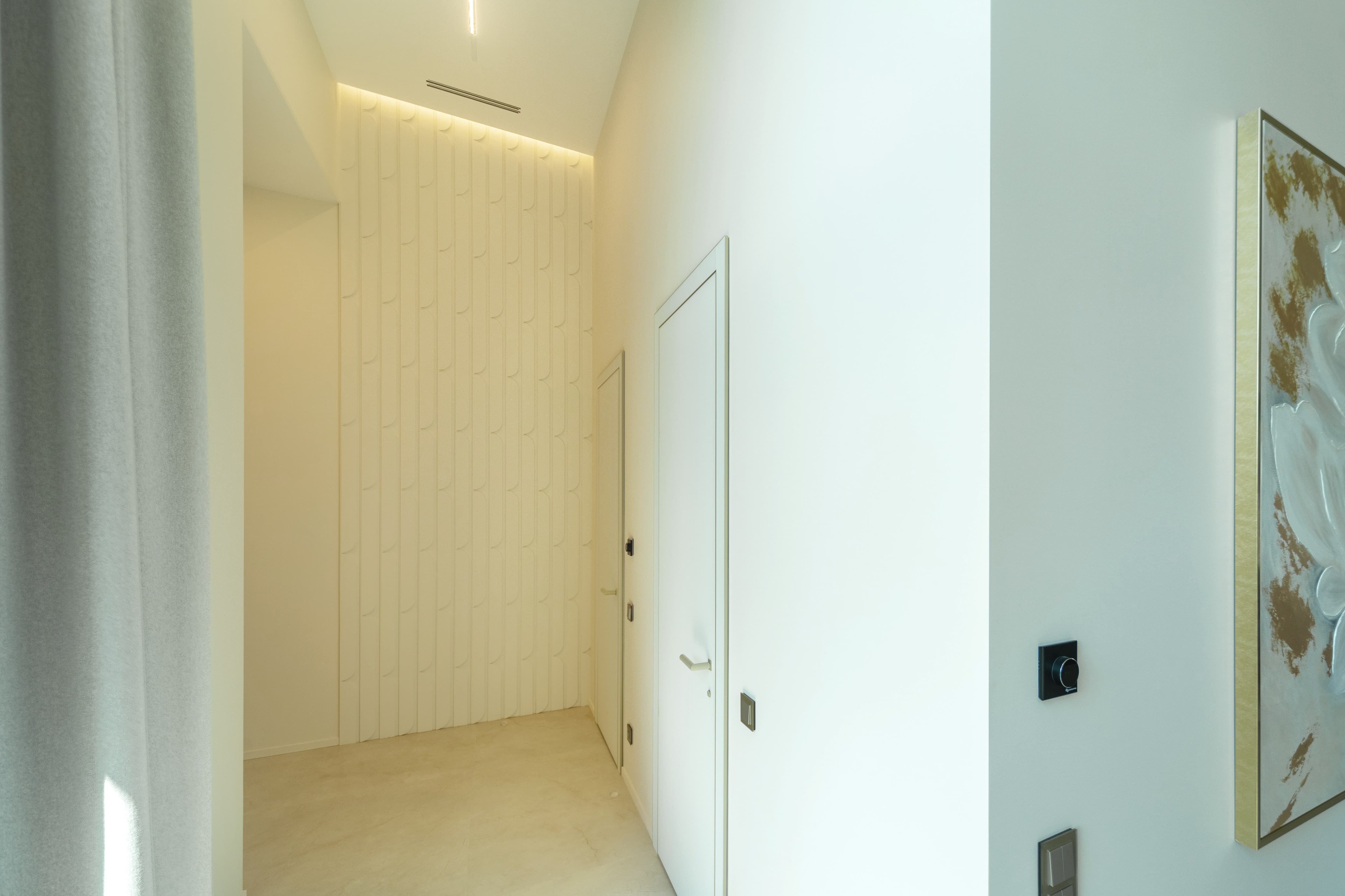 3D-плитка ARCHITECTILES Antique облегченная под покраску, левосторонний паттерн, белый, 400*100*20 мм