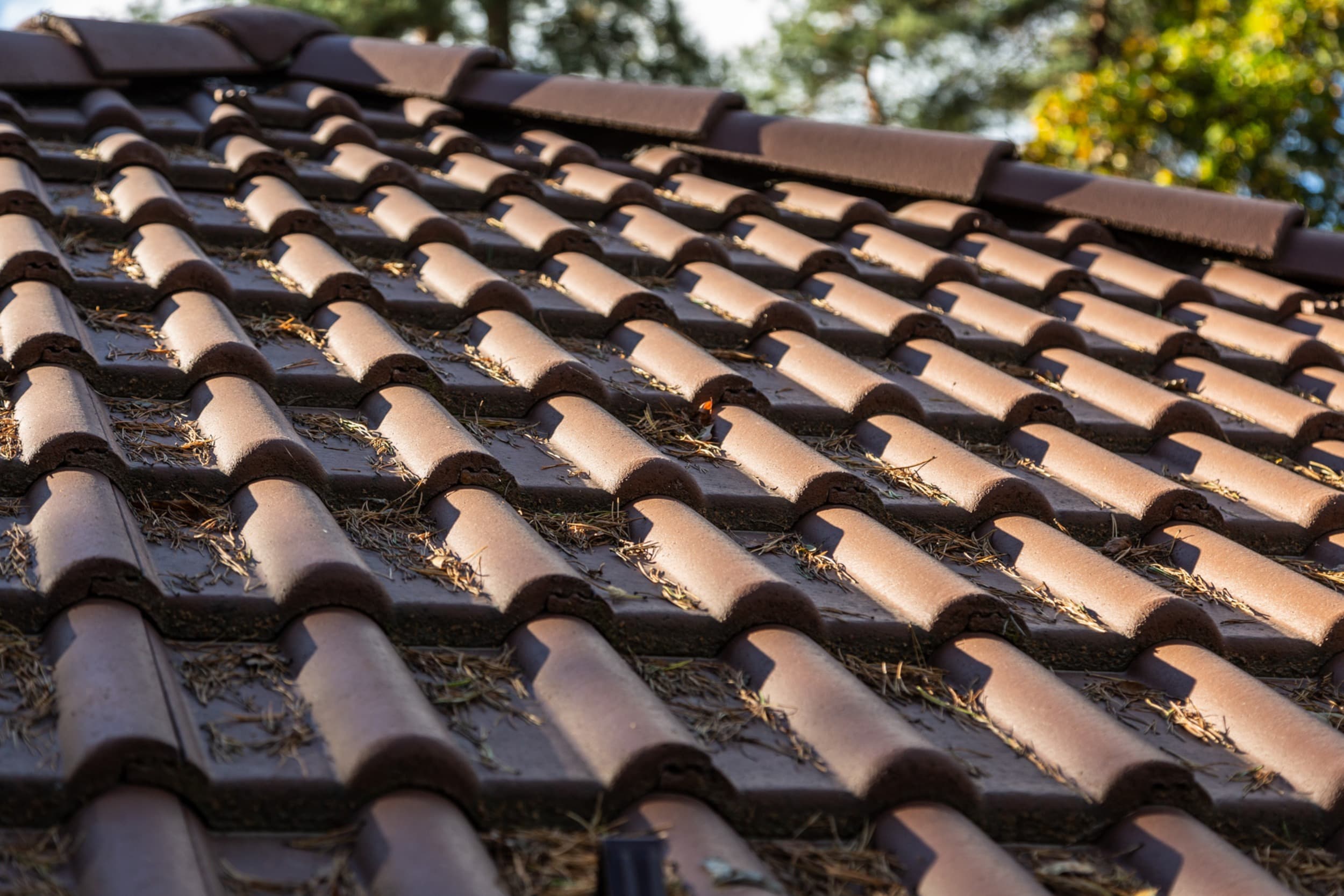 Цементно-песчаная черепица BRAAS Франкфурт, коричневая