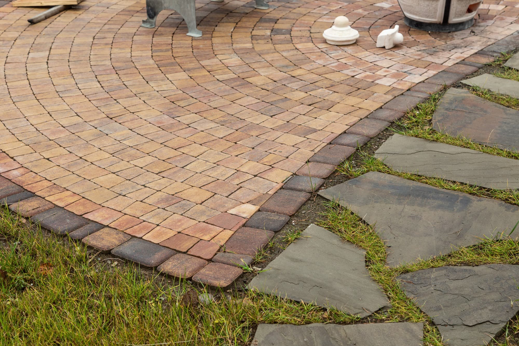 Плитка тротуарная Антик Б.3.А.6 листопад гладкий осень, комплект 5 шт, толщина 60 мм