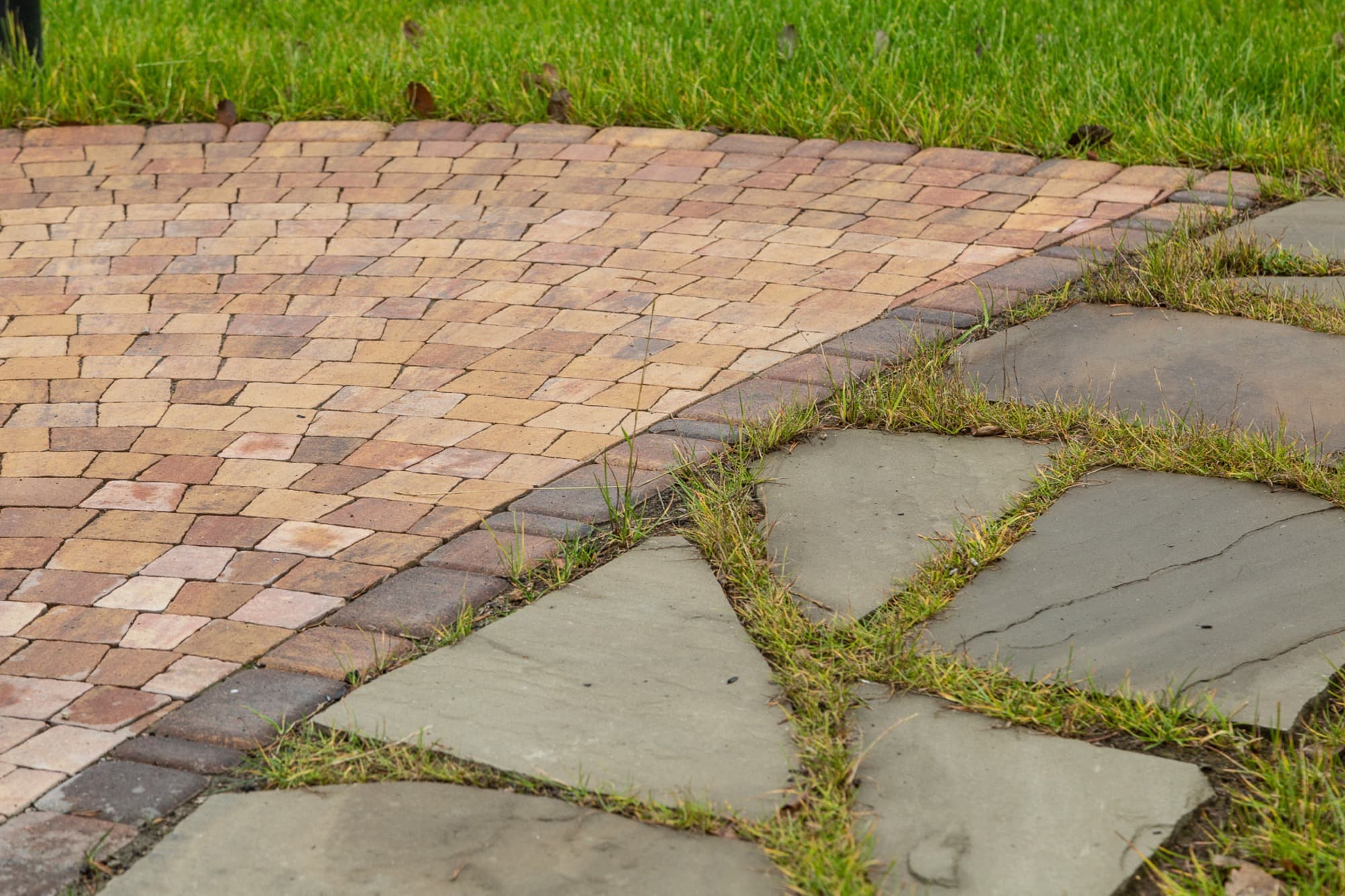 Плитка тротуарная Антик Б.3.А.6 листопад гладкий осень, комплект 5 шт, толщина 60 мм