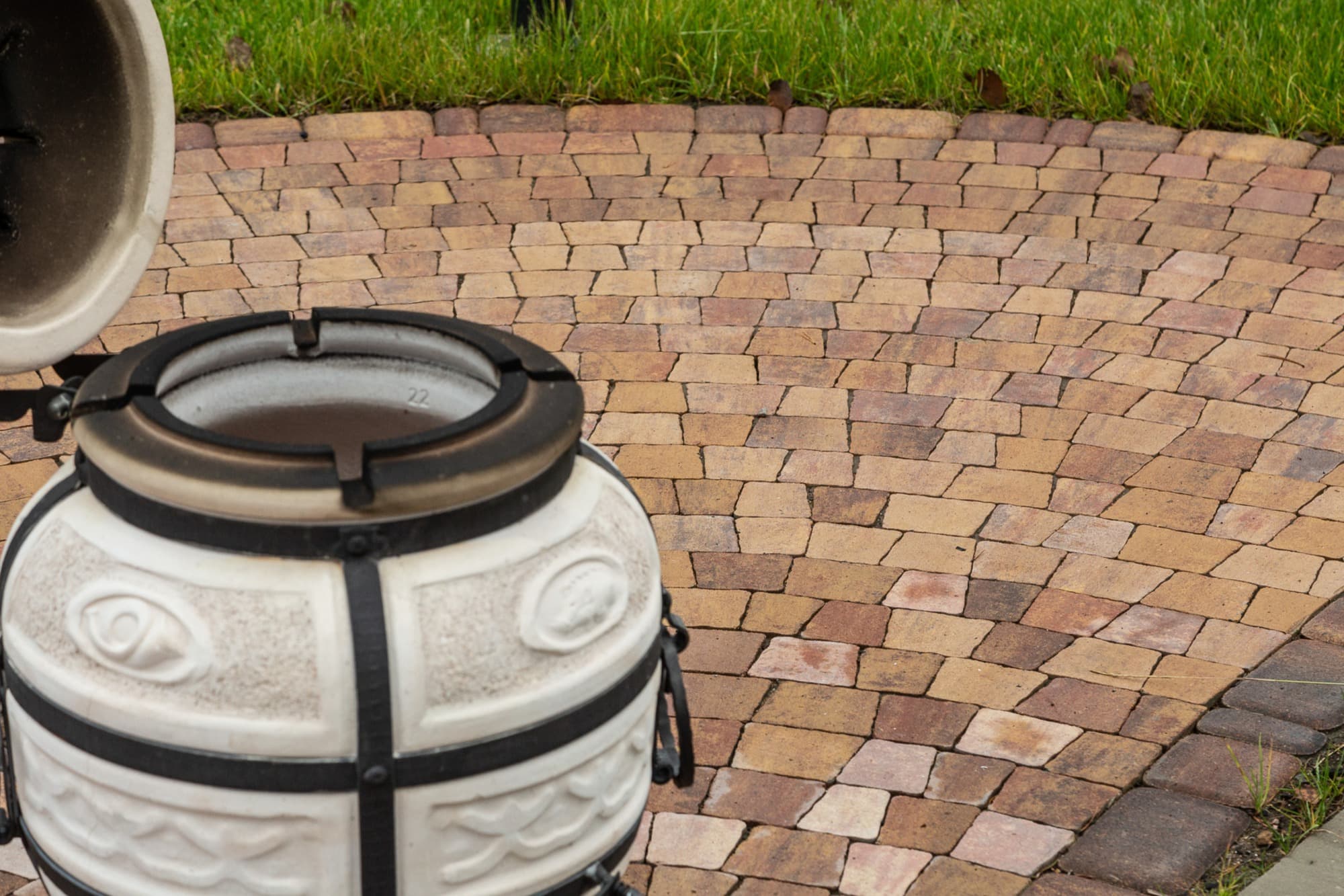 Плитка тротуарная Антик Б.3.А.6 листопад гладкий осень, комплект 5 шт, толщина 60 мм