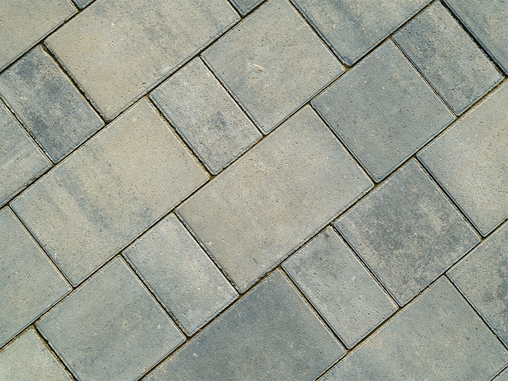 Плитка тротуарная SteinRus Новый город Рид В.8.Псм.8, гладкая, толщина 80 мм, Монохром