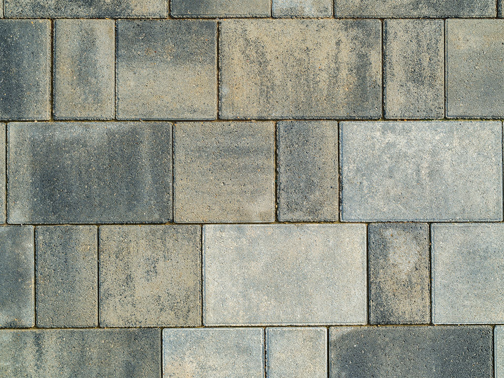 Плитка тротуарная SteinRus Новый город Рид В.8.Псм.8, гладкая, толщина 80 мм, Монохром