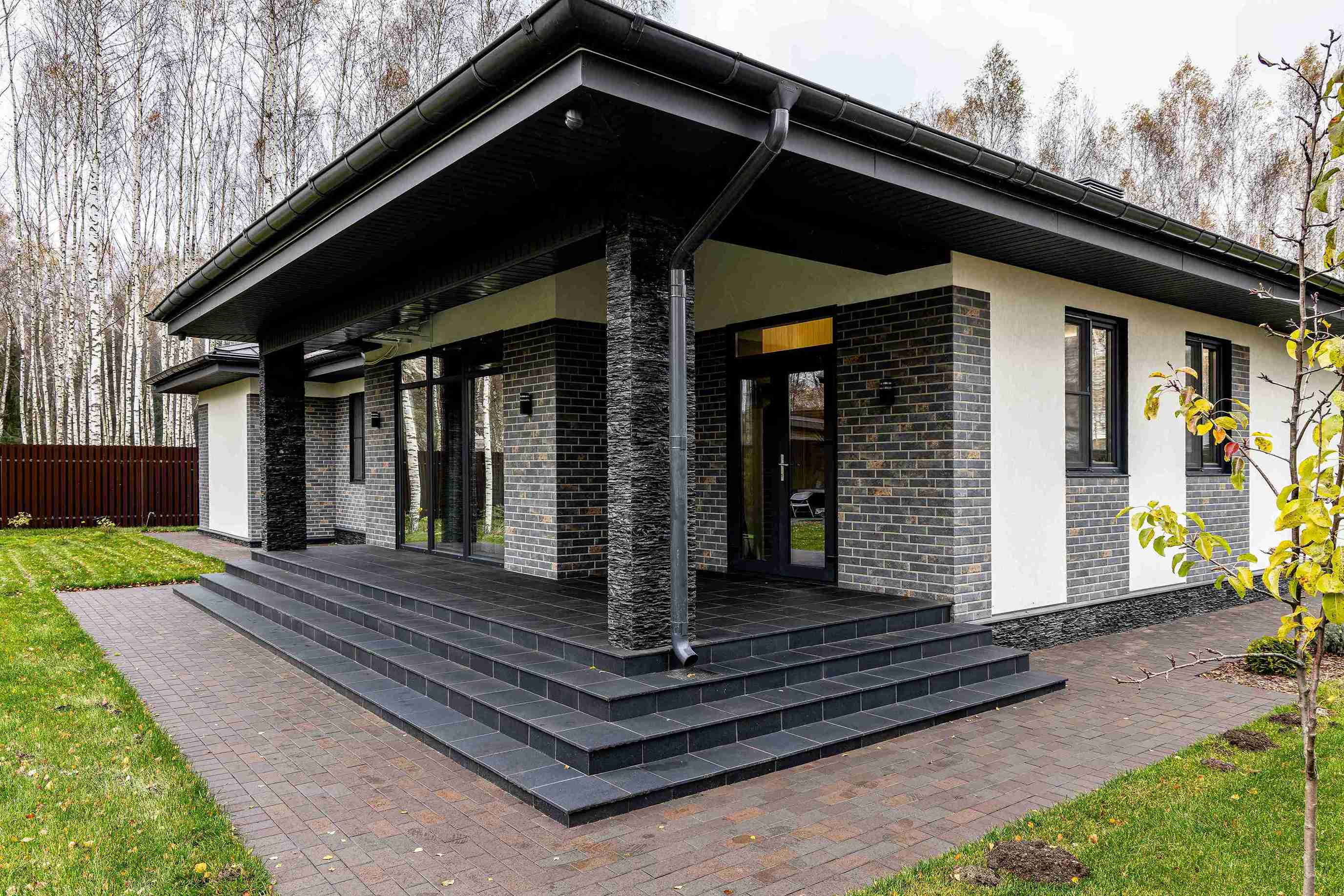 Тротуарная клинкерная брусчатка ЛСР Штутгарт графитовый, 200*100*50 мм