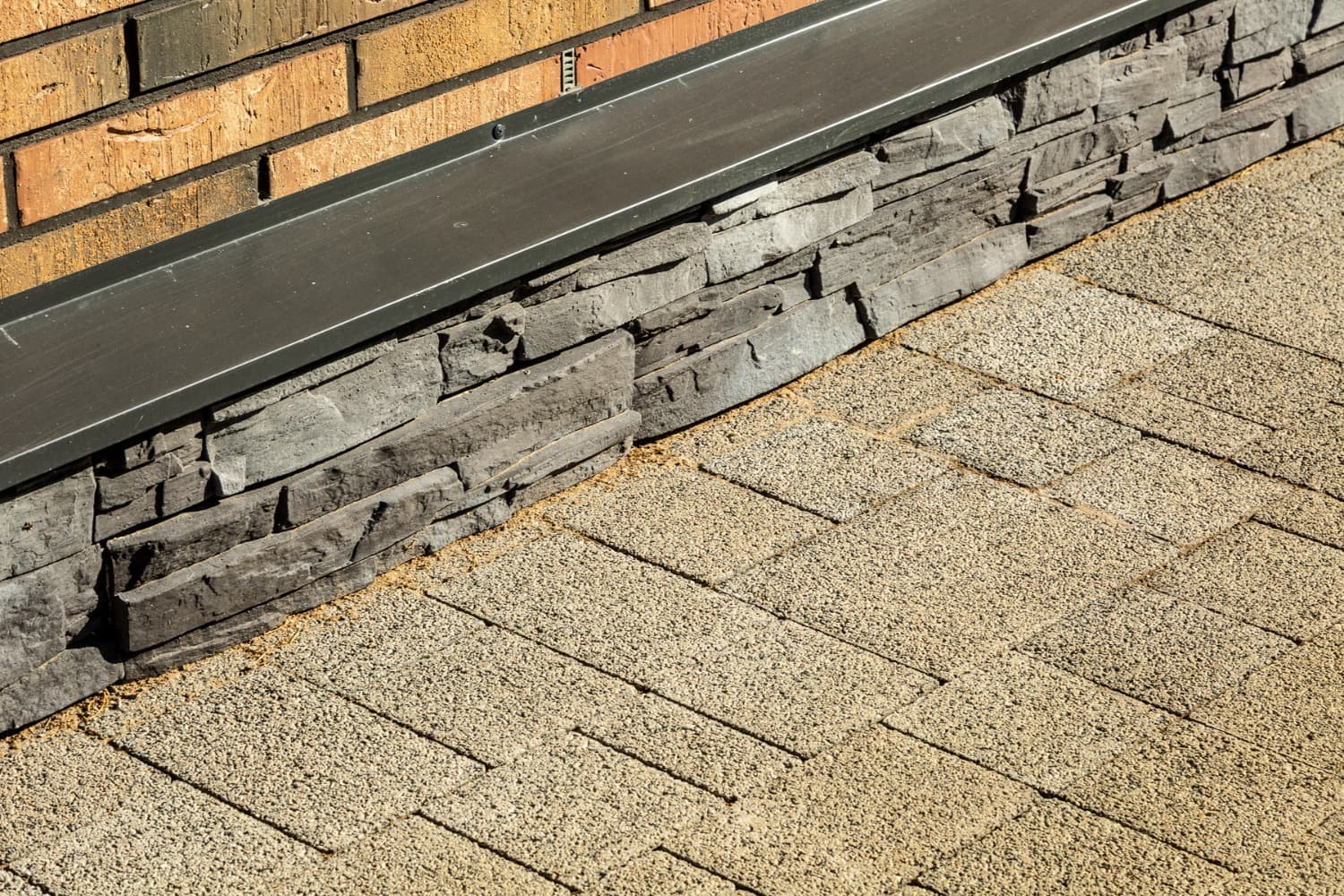 Плитка тротуарная Steingot Премиум, Бавария, дробеструйная обработка, Fumo Bello, толщина 60 мм