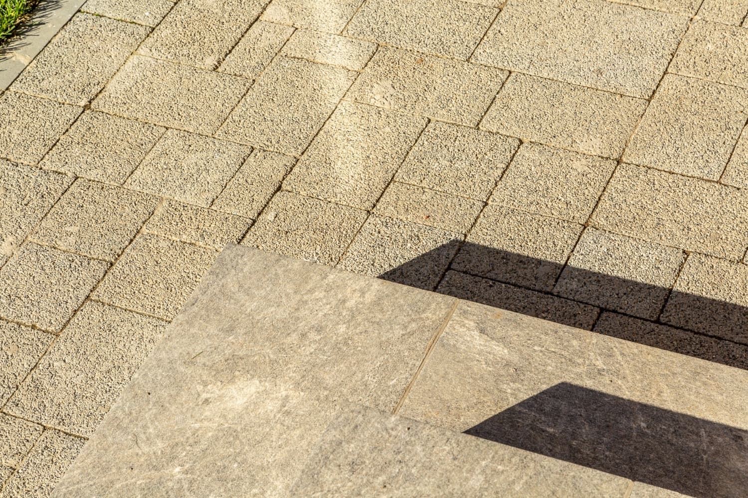 Плитка тротуарная Steingot Премиум, Бавария, дробеструйная обработка, Fumo Bello, толщина 60 мм