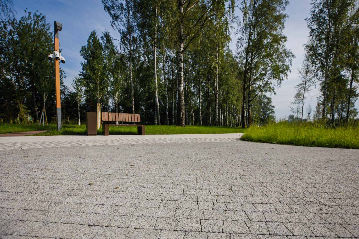 Плитка тротуарная Антик Б.3.А.6 стоунмикс белый с черным, комплект 5 шт, толщина 60 мм