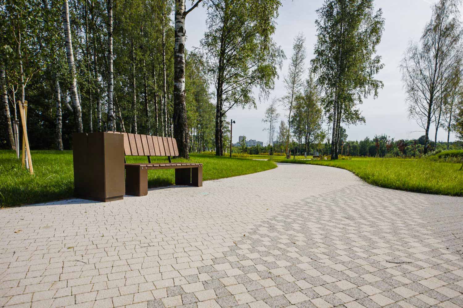 Плитка тротуарная Антик Б.3.А.6 стоунмикс белый, комплект 5 шт, толщина 60 мм