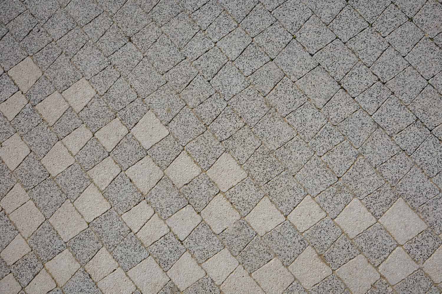 Плитка тротуарная Антик Б.3.А.6 стоунмикс белый с черным, комплект 5 шт, толщина 60 мм