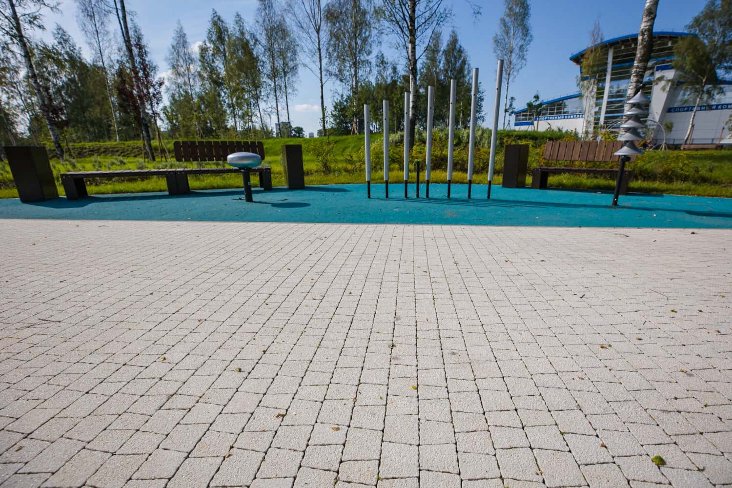 Плитка тротуарная Антик Б.3.А.6 стоунмикс белый, комплект 5 шт, толщина 60 мм