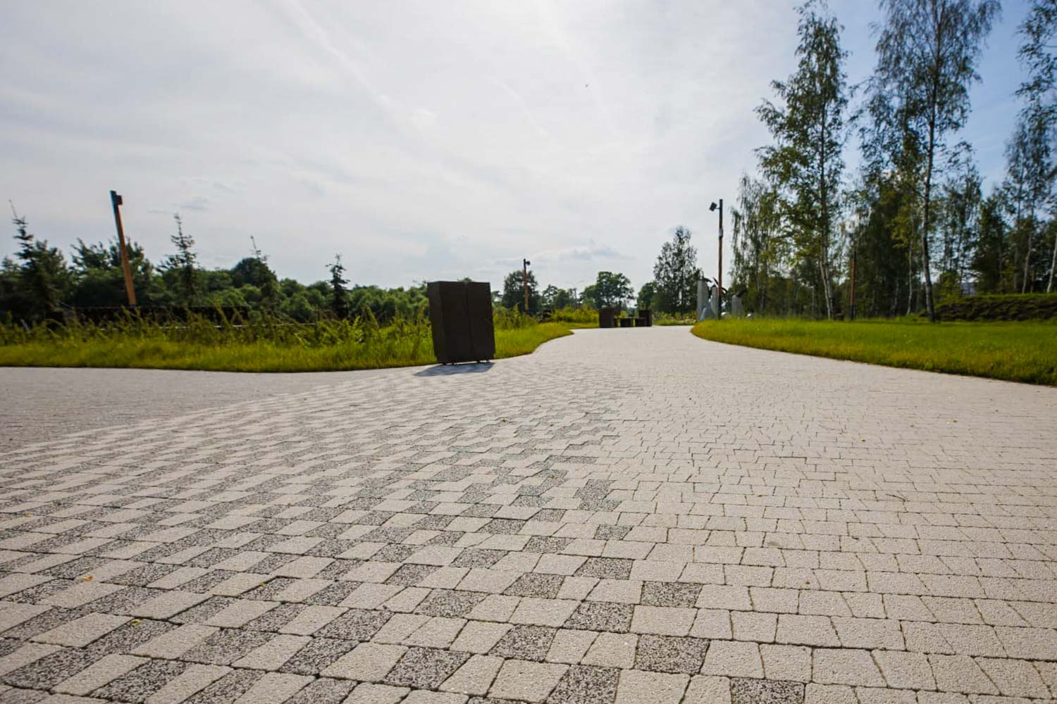 Плитка тротуарная Антик Б.3.А.6 стоунмикс белый, комплект 5 шт, толщина 60 мм