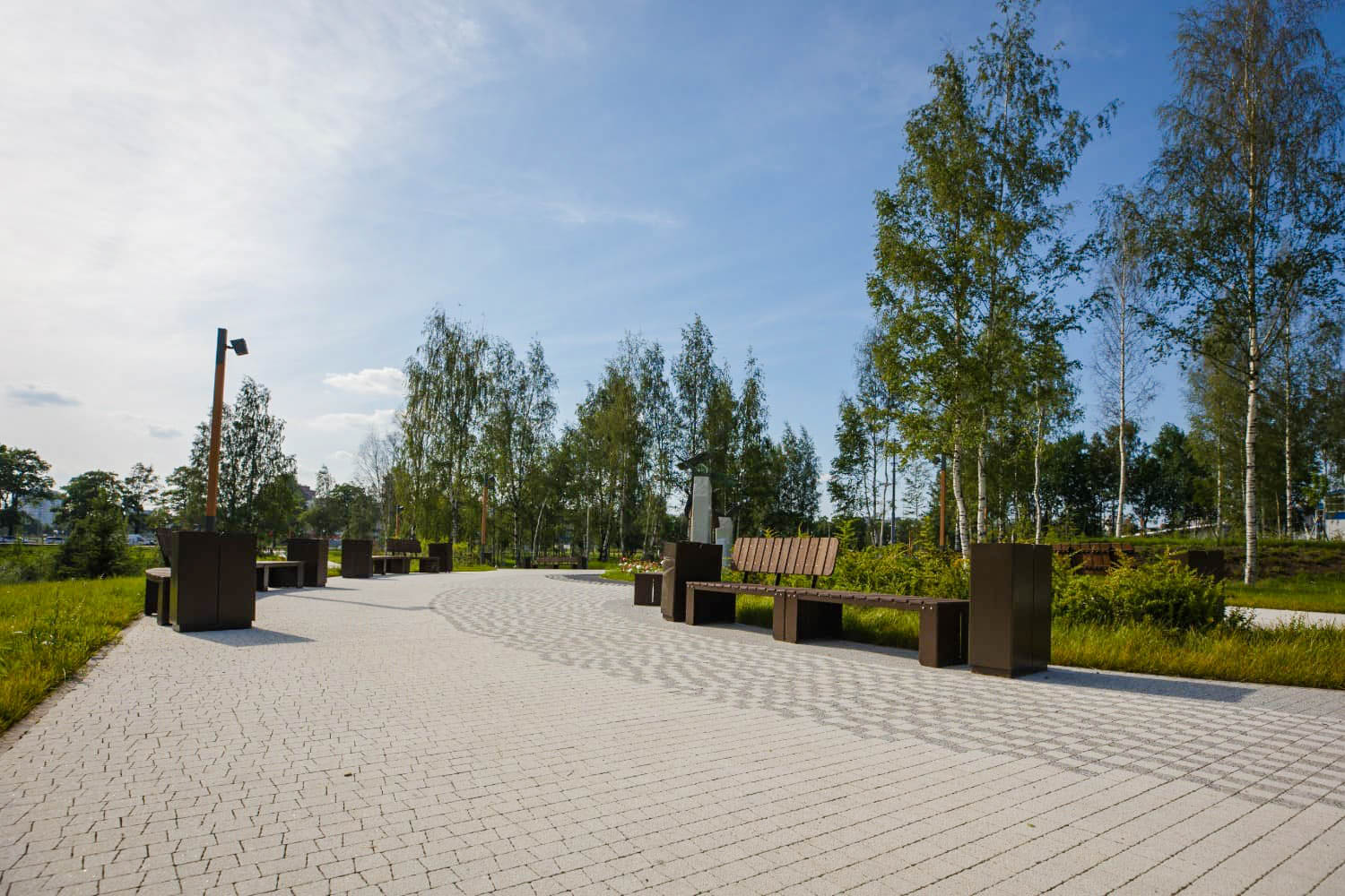 Плитка тротуарная Антик Б.3.А.6 стоунмикс белый, комплект 5 шт, толщина 60 мм