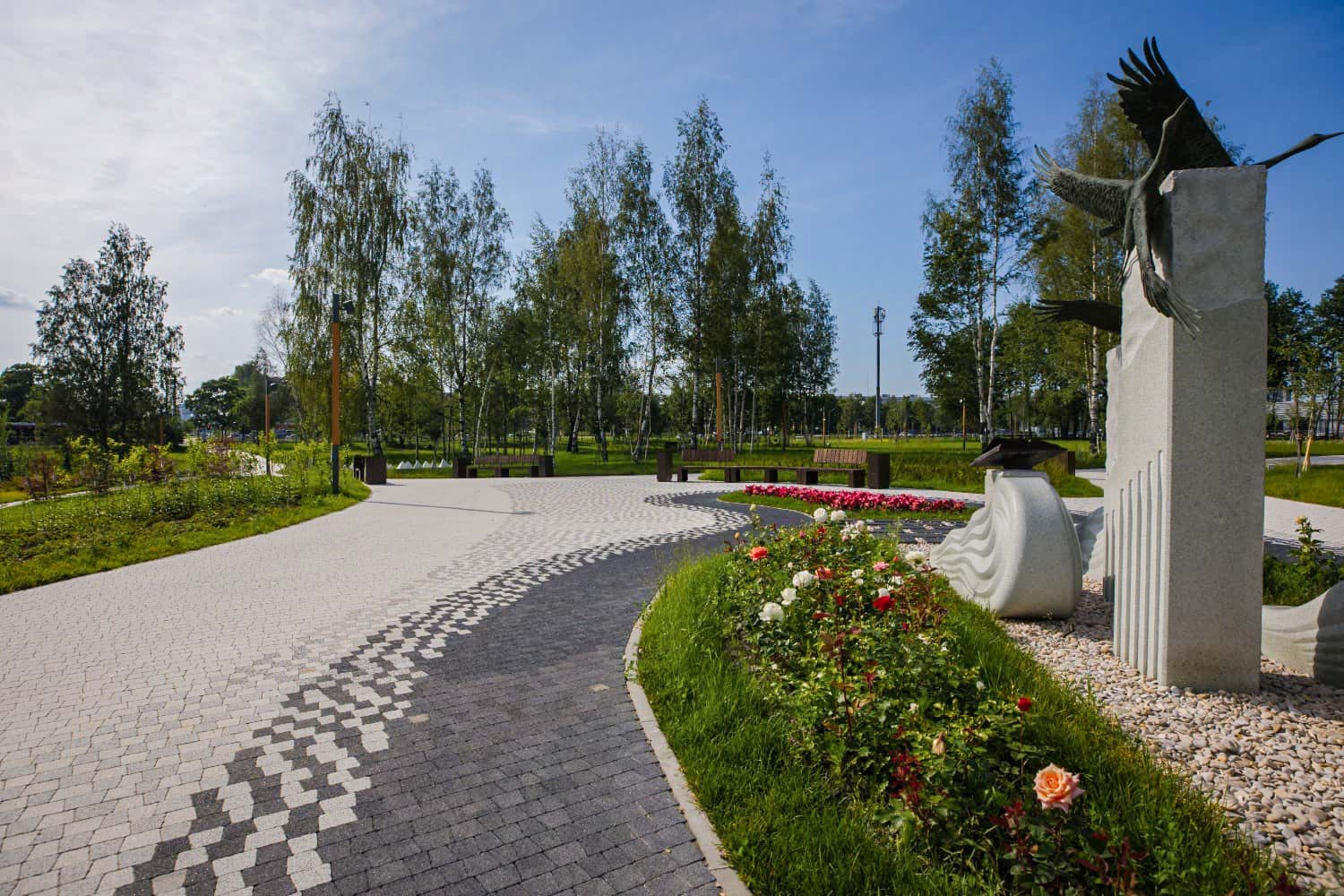 Плитка тротуарная Антик Б.3.А.6 стоунмикс черный, комплект 5 шт, толщина 60 мм