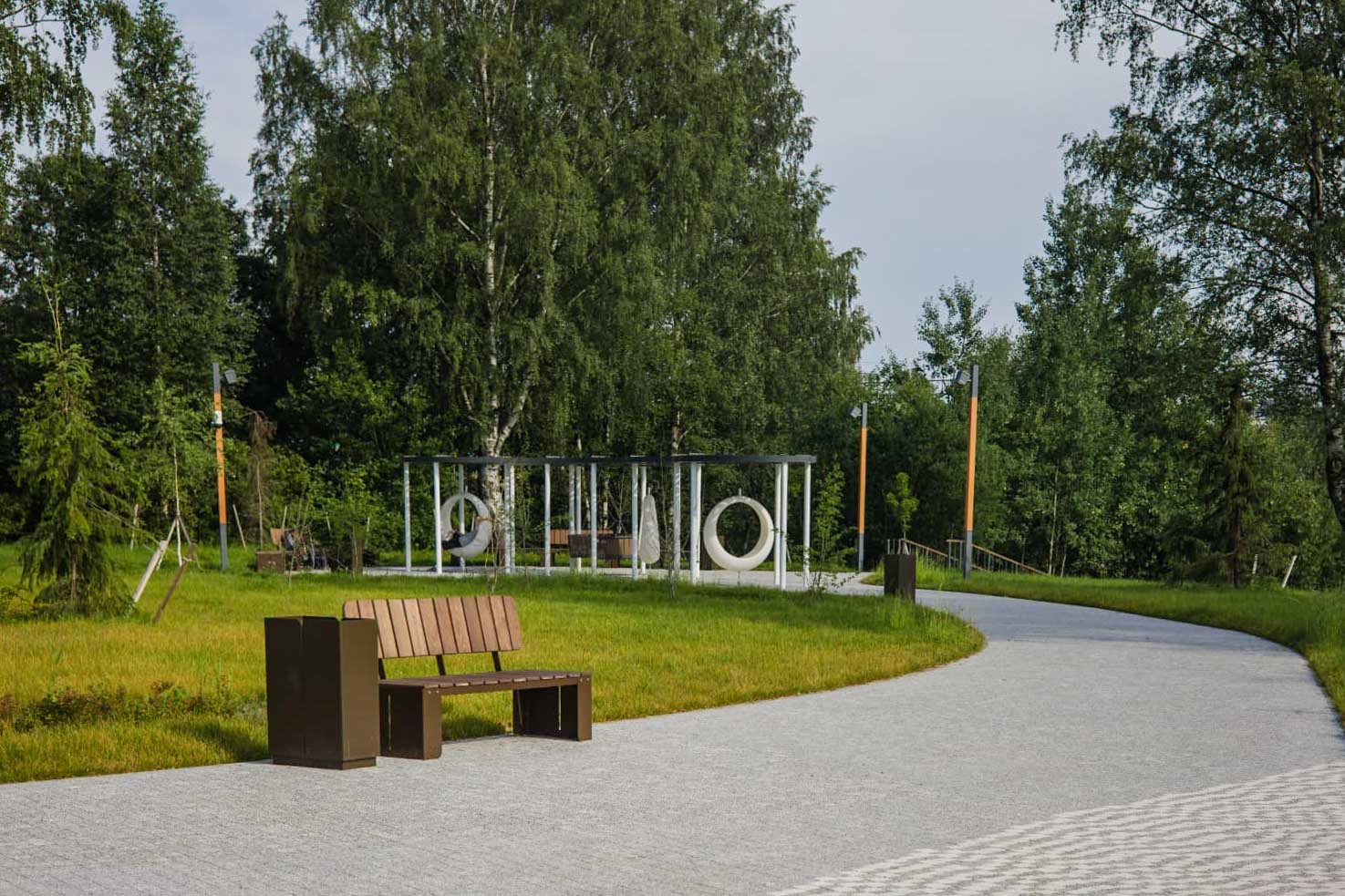 Плитка тротуарная Антик Б.3.А.6 стоунмикс белый с черным, комплект 5 шт, толщина 60 мм