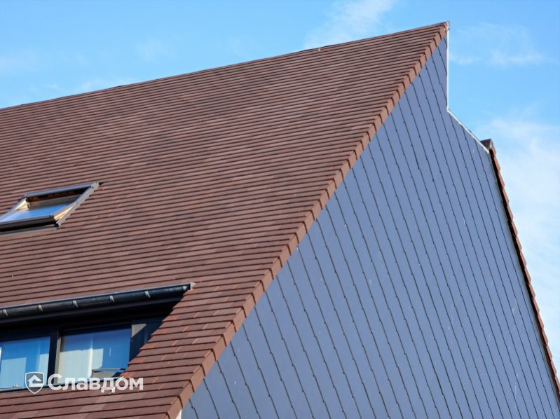 Жилой дом в Зедельгеме с облицовкой кирпичом Terca Iluzo Paars