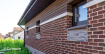 Частный дом с облицовкой кирпичом Донские Зори Нарма