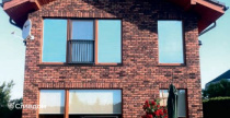 Двухэтажный коттедж с облицовкой кирпичом Terca Agaat