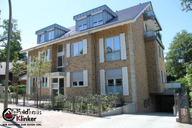 Жилой дом с облицовкой кирпичом Feldhaus Klinker K688 sintra sabioso