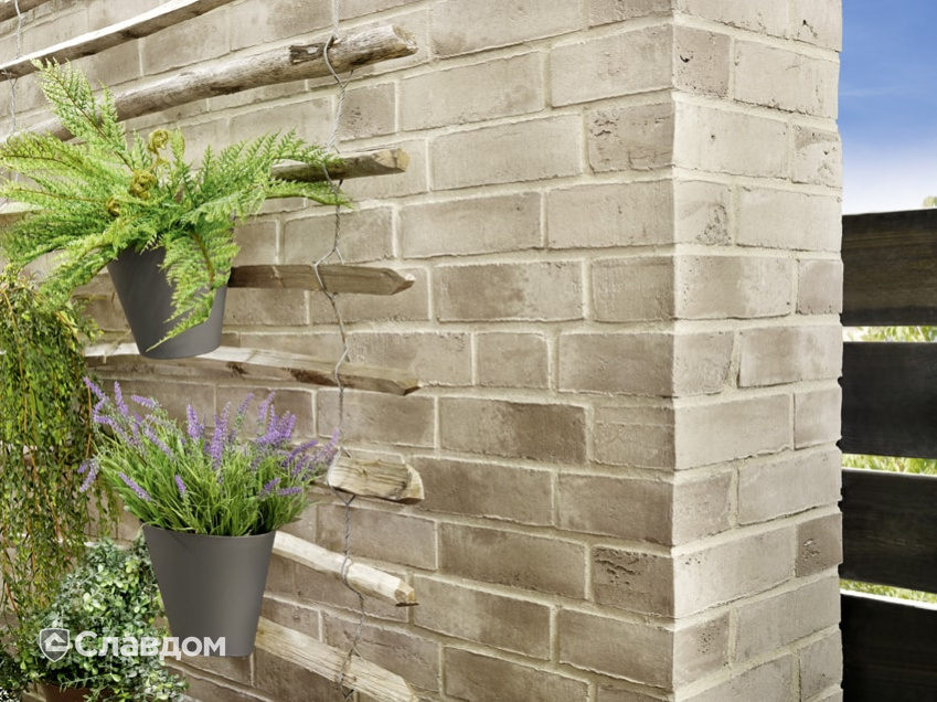 Частный дом с облицовкой кирпичом Terca Limeline 430